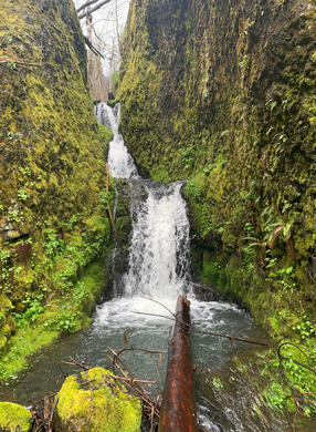 Triple Falls in the Summer